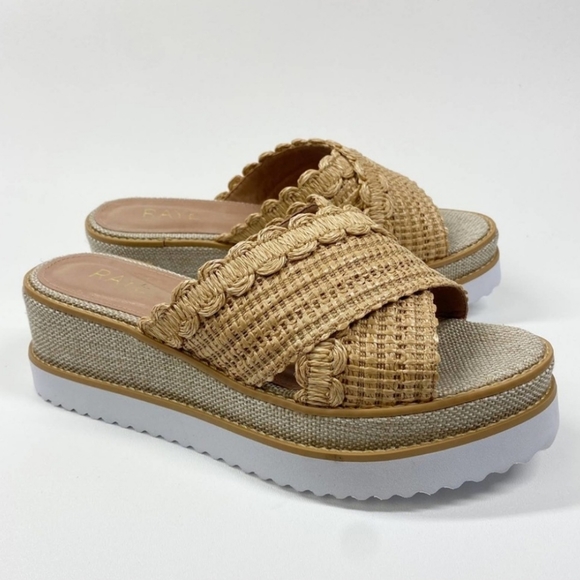 RAYE Women's Stasia Platform Boho Wedge in Natural 9 - Picture 2 of 6